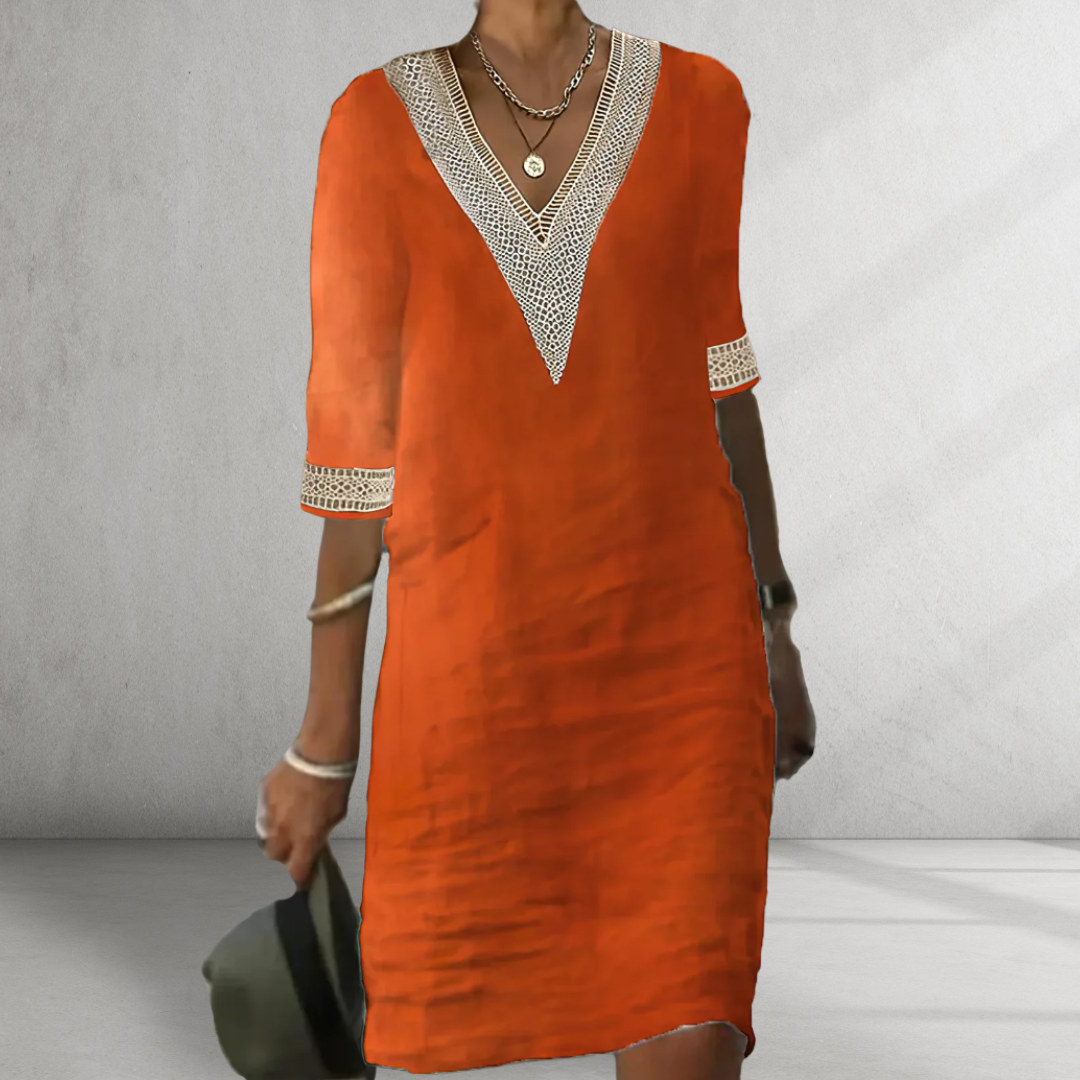 Louise™ Cotton Linen Summer Dress