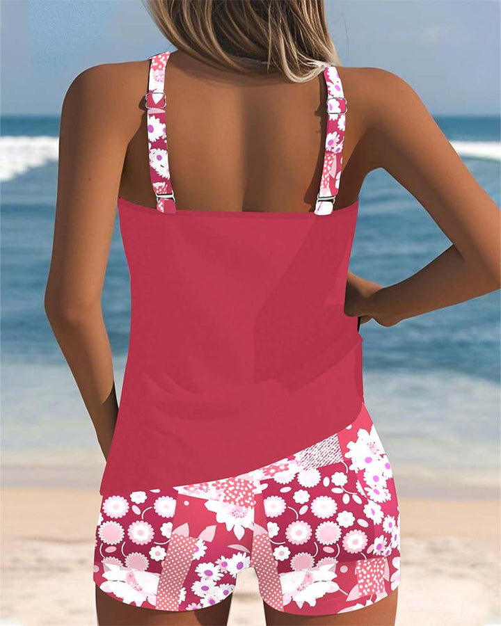 Zaya™ - Linen Printed Swimsuit