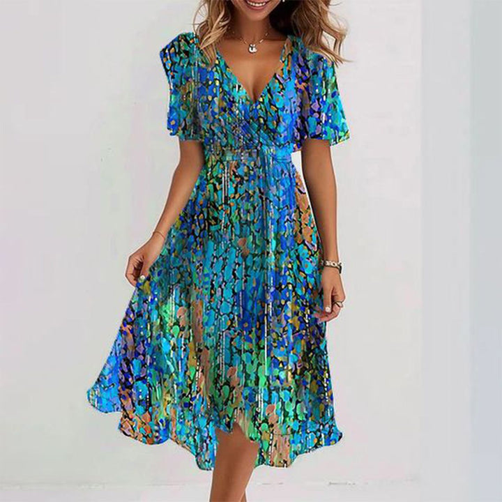 Rosalie™ | Special Short Sleeve Midi Dress