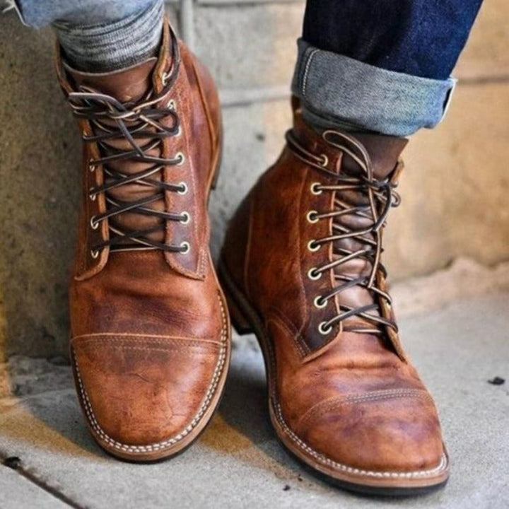 Sandro™ | Men's Vintage Leather Boots