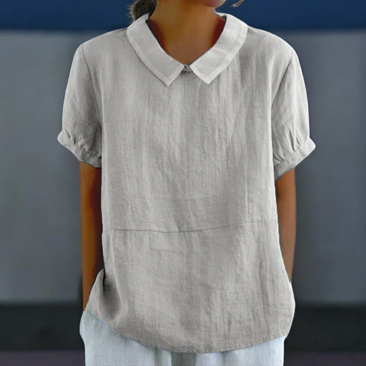Faye™ | Relaxed Fit Collared Blouse