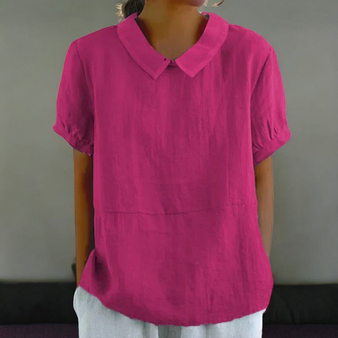 Faye™ | Relaxed Fit Collared Blouse