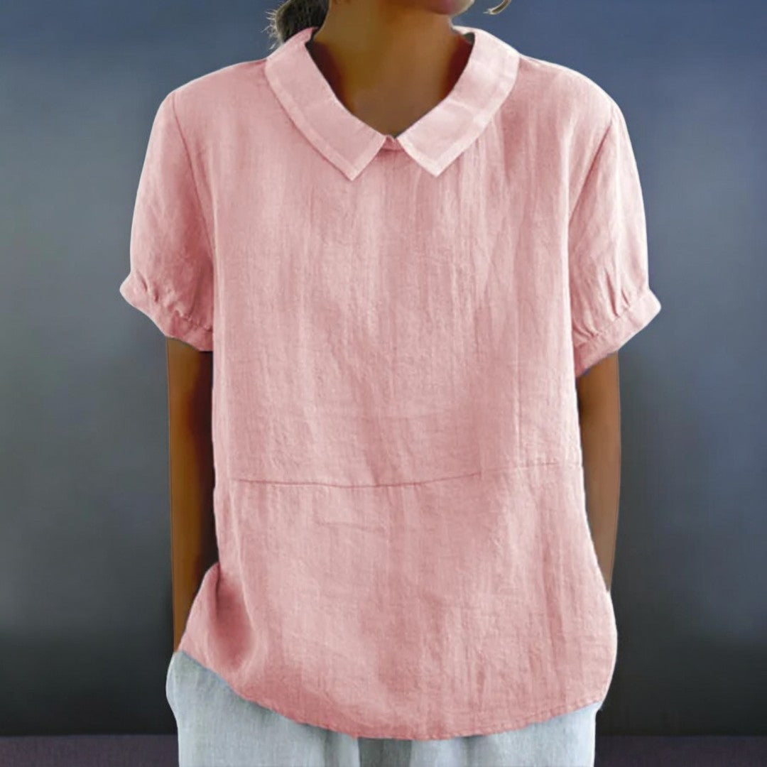 Faye™ | Relaxed Fit Collared Blouse