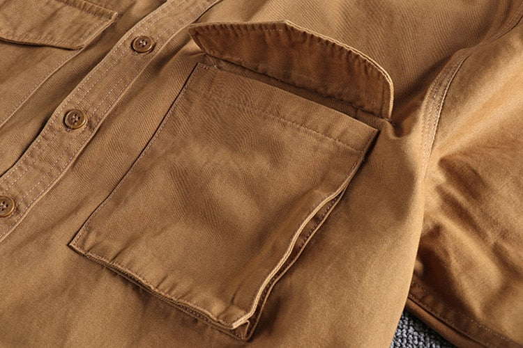 Cornelio™ | Tailored Cotton Cargo Shirt