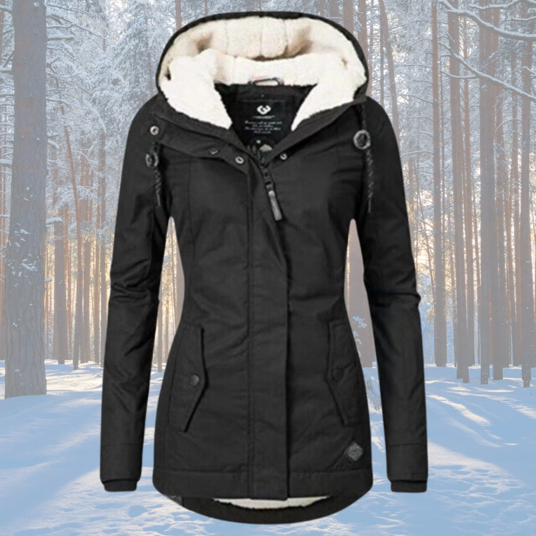 Ivoria™ | Fleece Lined Hooded Parka Jacket