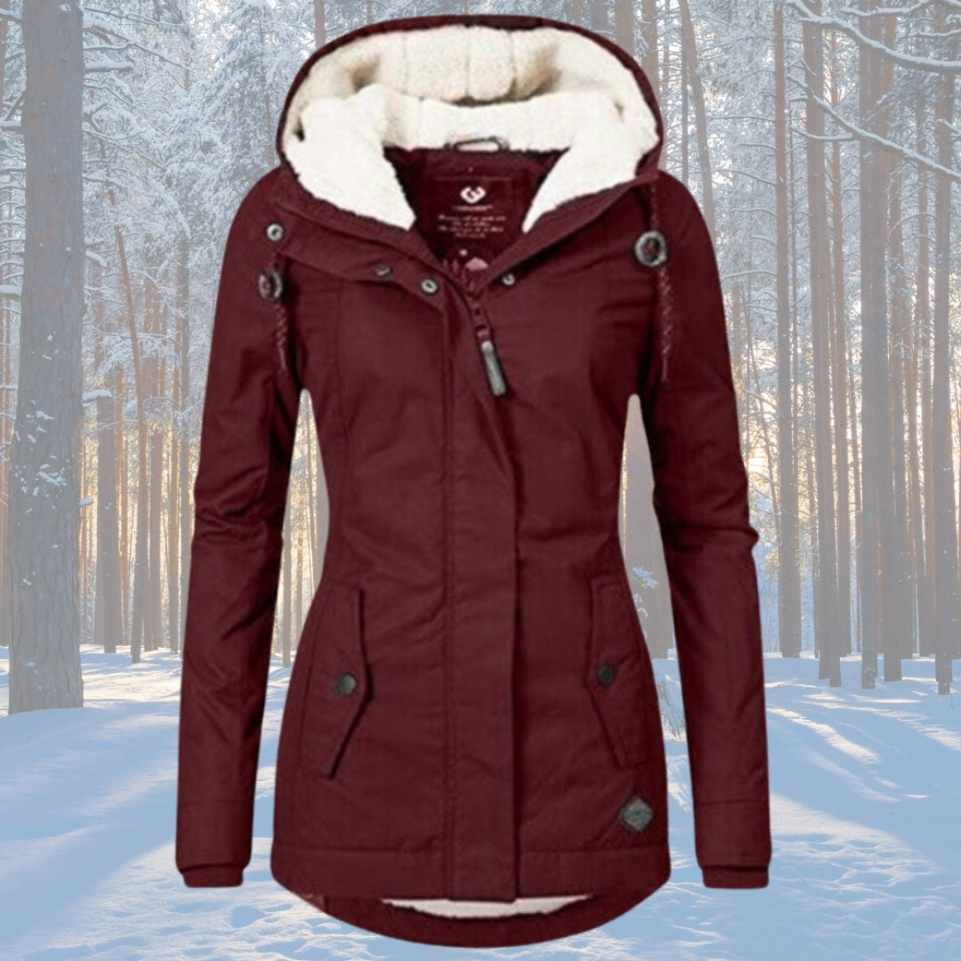 Ivoria™ | Fleece Lined Hooded Parka Jacket