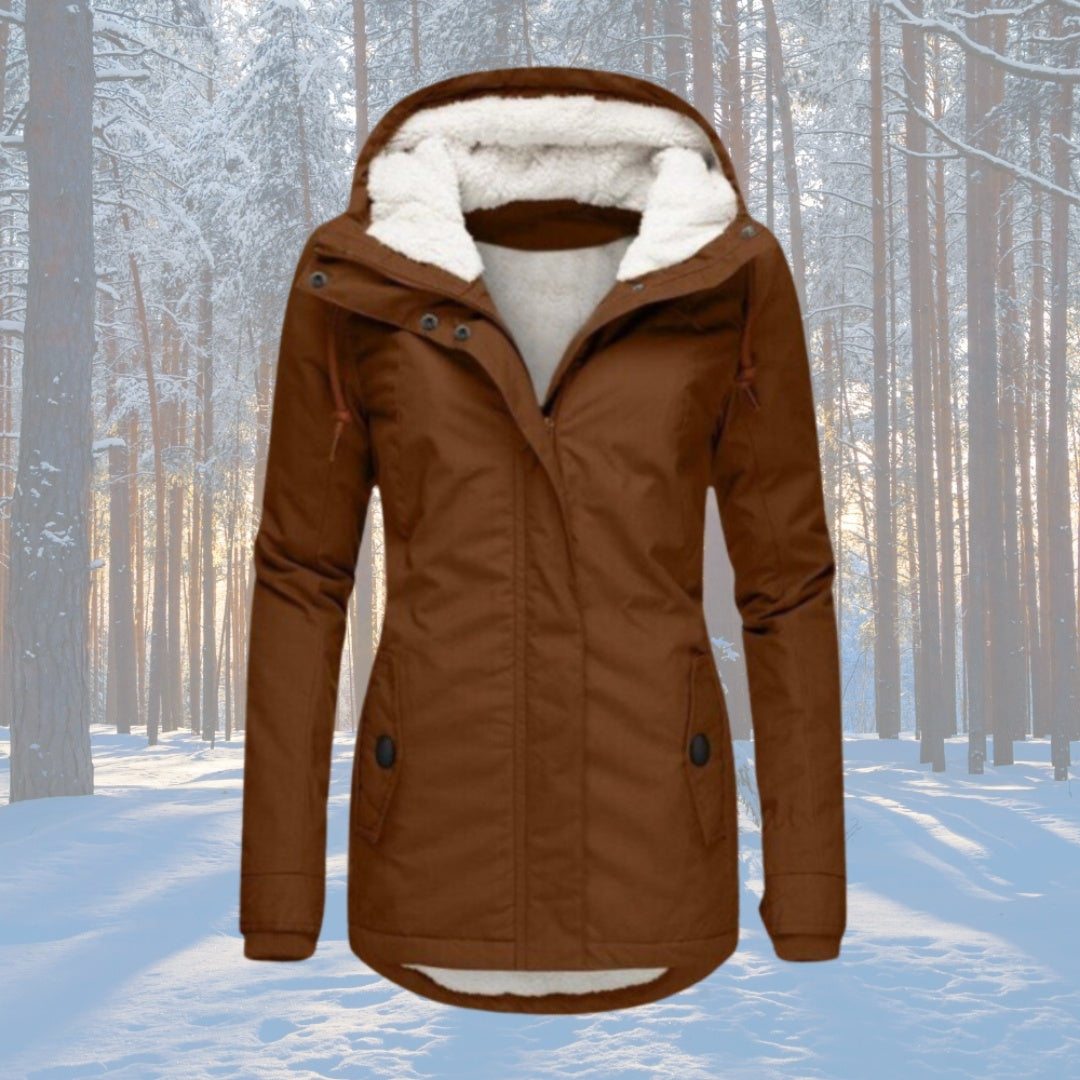 Ivoria™ | Fleece Lined Hooded Parka Jacket