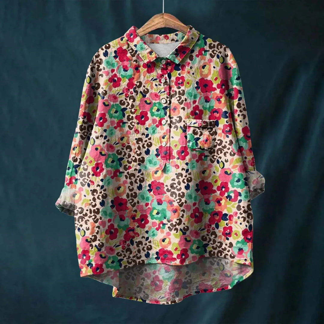 Marcella™ | Elegant Women's Floral Shirt