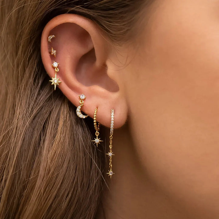 CELESTIA™ STAR & MOON EARRING SET
