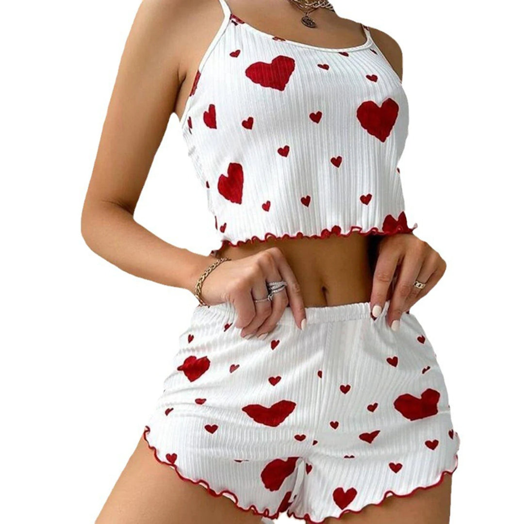 LUSTIQUE™ HEART PRINT PYJAMA SET
