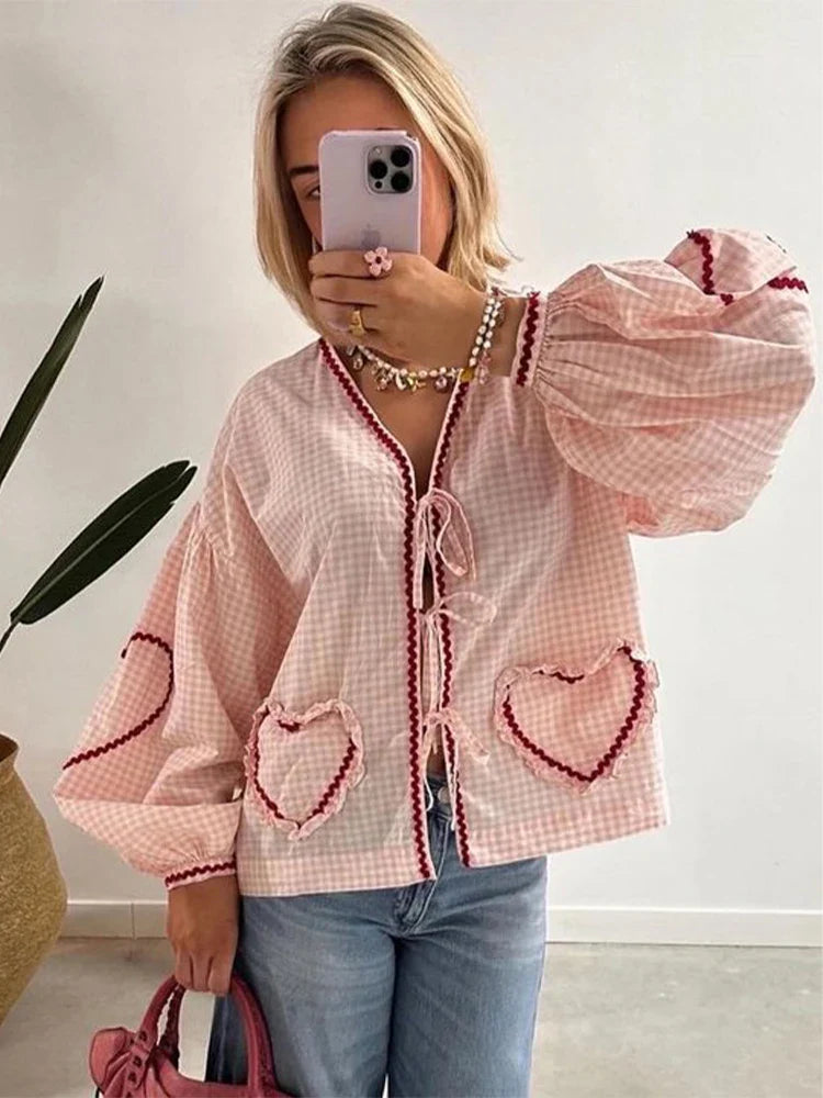 Vera - Heart Blouse