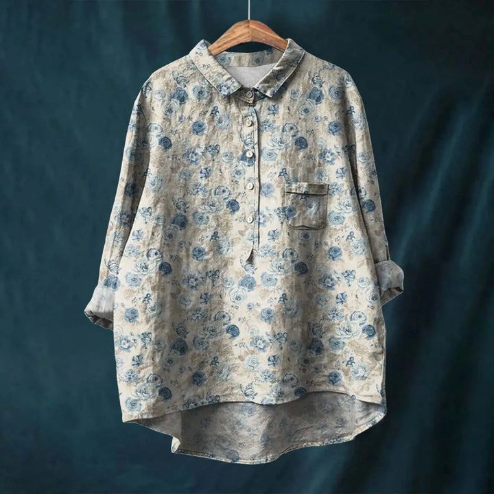 Marcella™ | Elegant Women's Floral Shirt