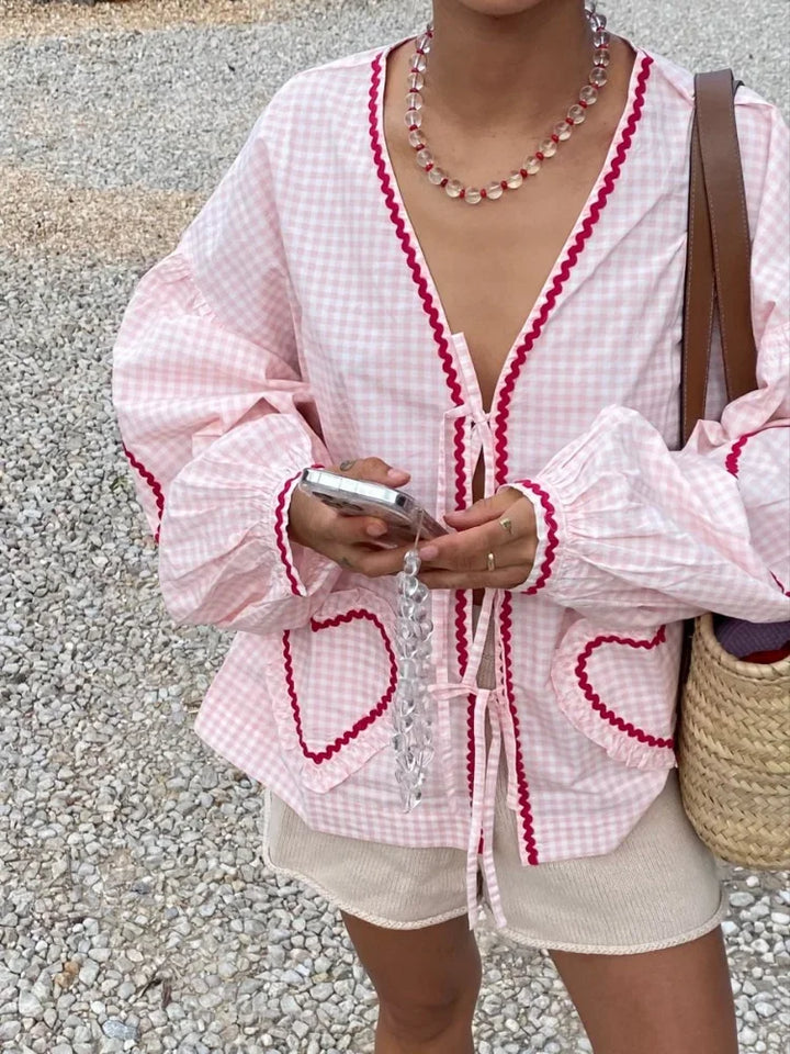 Vera - Heart Blouse