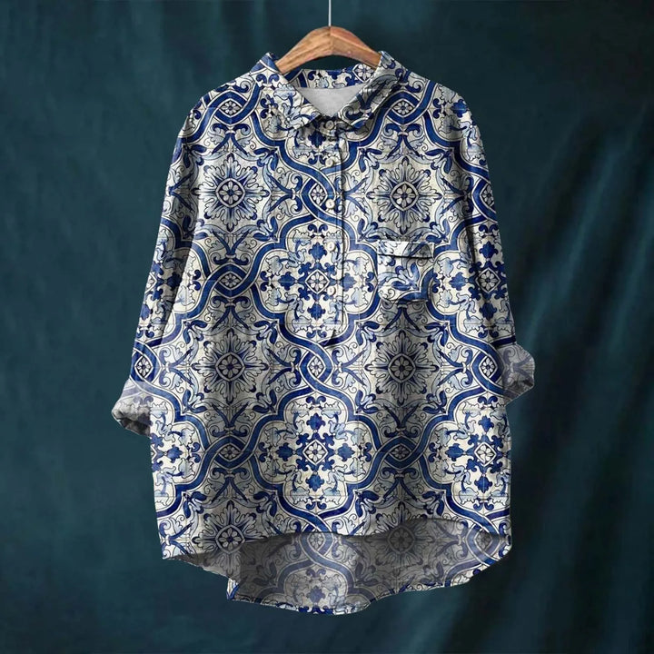 Marcella™ | Elegant Women's Floral Shirt