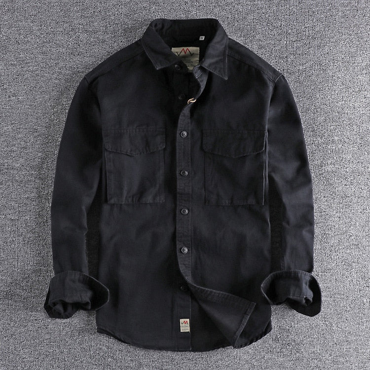 Cornelio™ | Tailored Cotton Cargo Shirt
