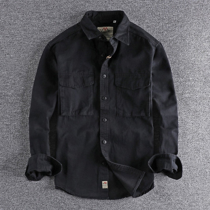 Cornelio™ | Tailored Cotton Cargo Shirt