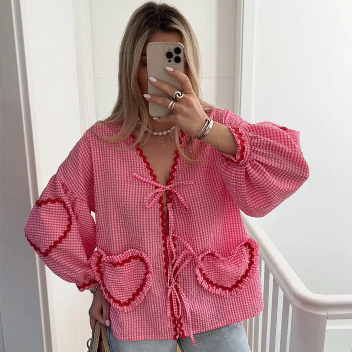 Vera - Heart Blouse