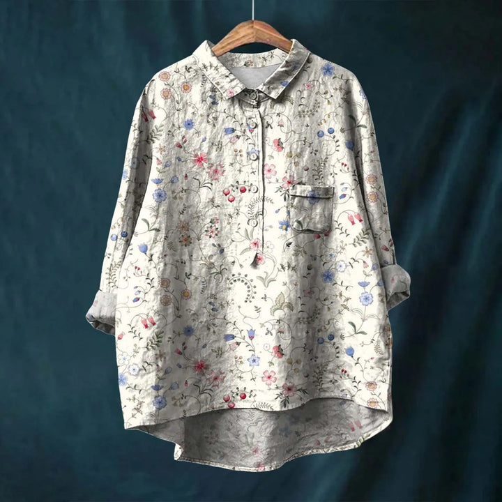 Marcella™ | Elegant Women's Floral Shirt