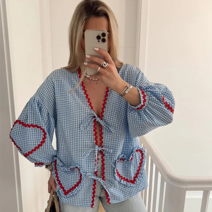 Vera - Heart Blouse