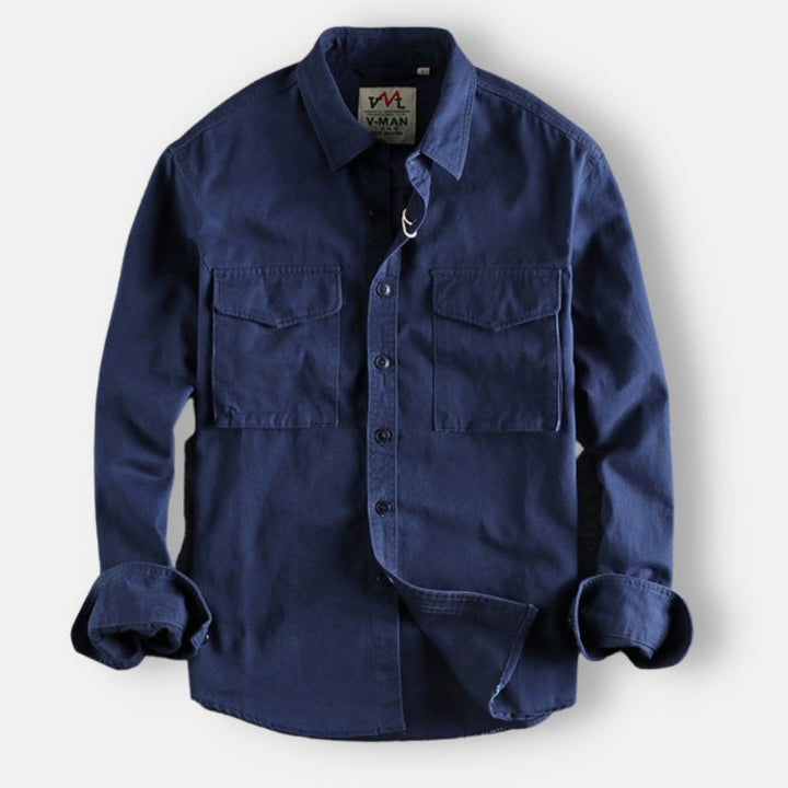 Cornelio™ | Tailored Cotton Cargo Shirt
