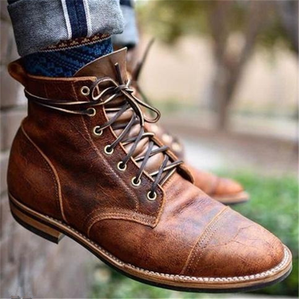 Sandro™ | Men's Vintage Leather Boots