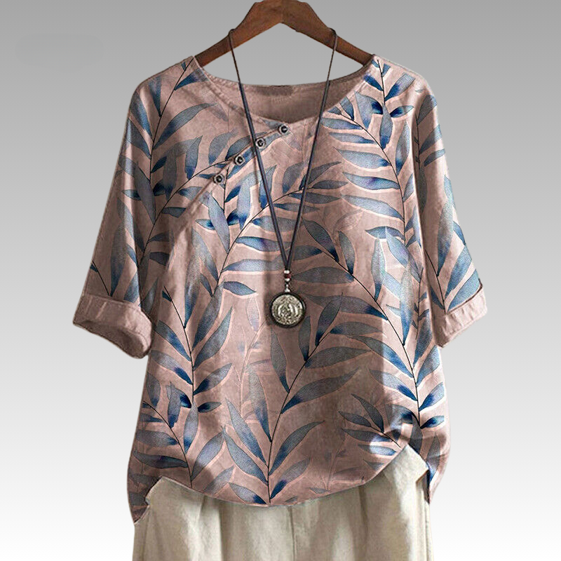 Celandra™ - Nature-Inspired Button Detail Top
