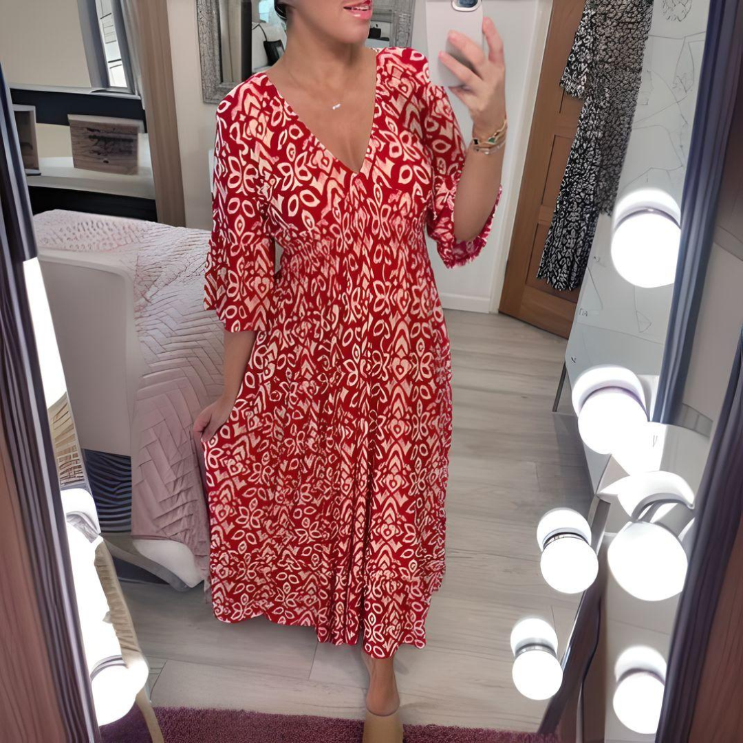 Emily™ - Boho Printed Dress