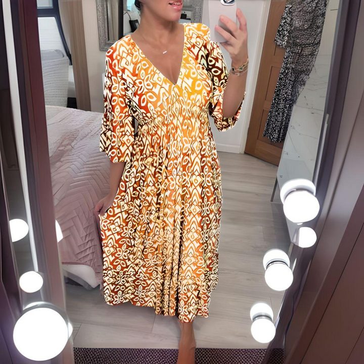 Emily™ - Boho Printed Dress